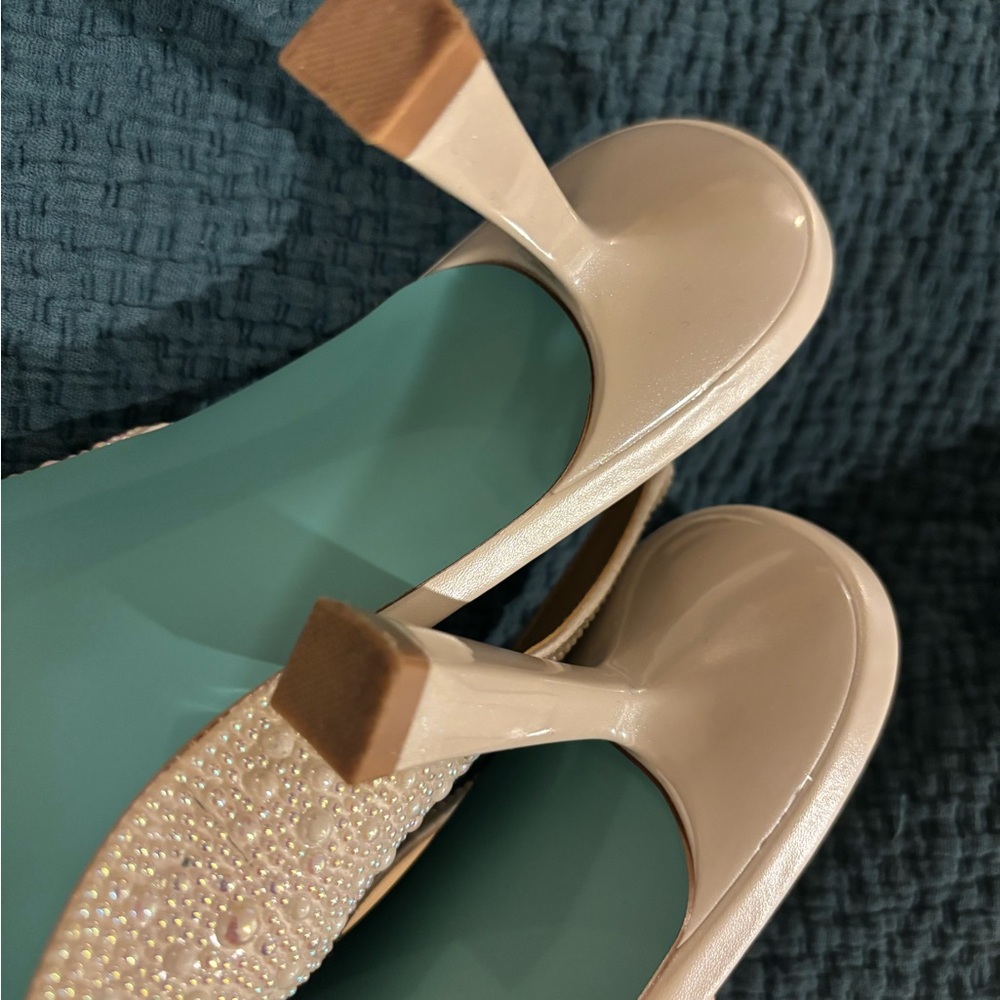 Betsey Johnson Pearl-Studded Heels - Picture 9 of 9